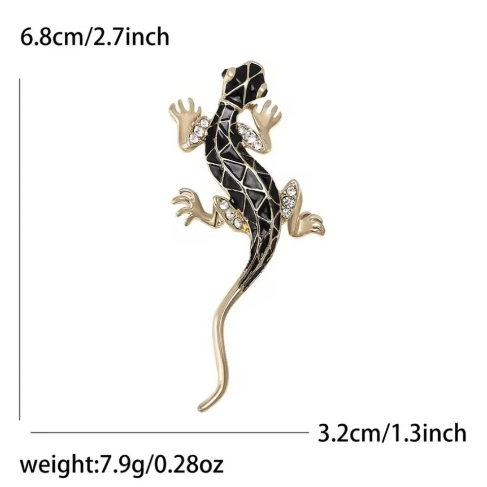 VQ Gecko Lizard Brooch
